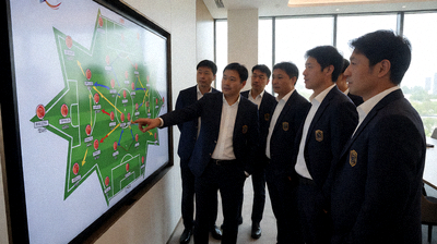 星空综合足球战术分析板教练团队研究对手阵型战术布置图